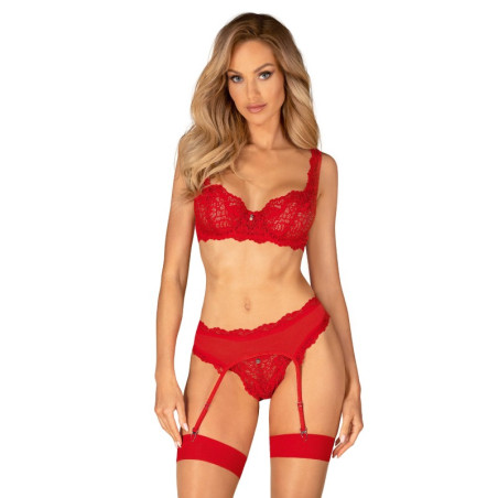 Ensemble 3 pièces Amor Cherris - Ensemble lingerie sexy pour travestis