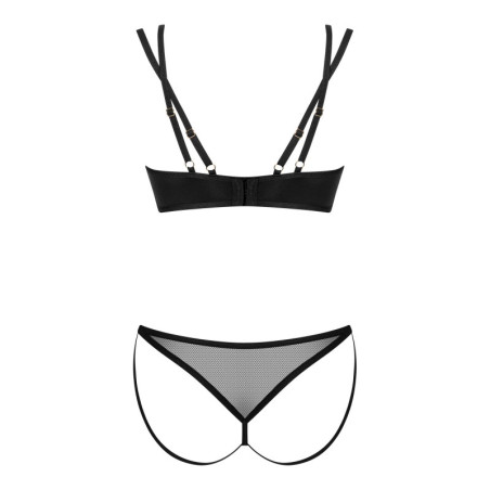 Ensemble noir Nesari - Ensemble lingerie sexy pour travestis