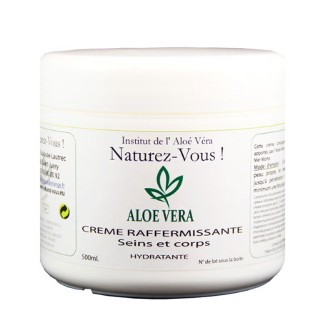 Crème raffermissante Aloe Vera Seins et Corps (500ml) - Crèmes volume poitrine pour travesti